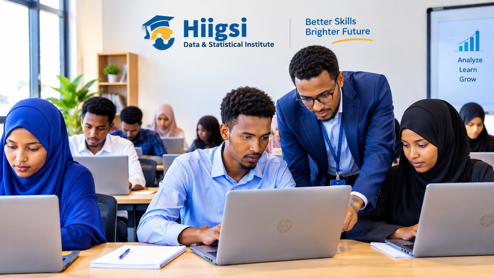 Students learning at Hiigsi Institute